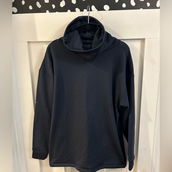 Dudley Stephen’s funnel turtleneck navy sweater - Picture 1 of 5
